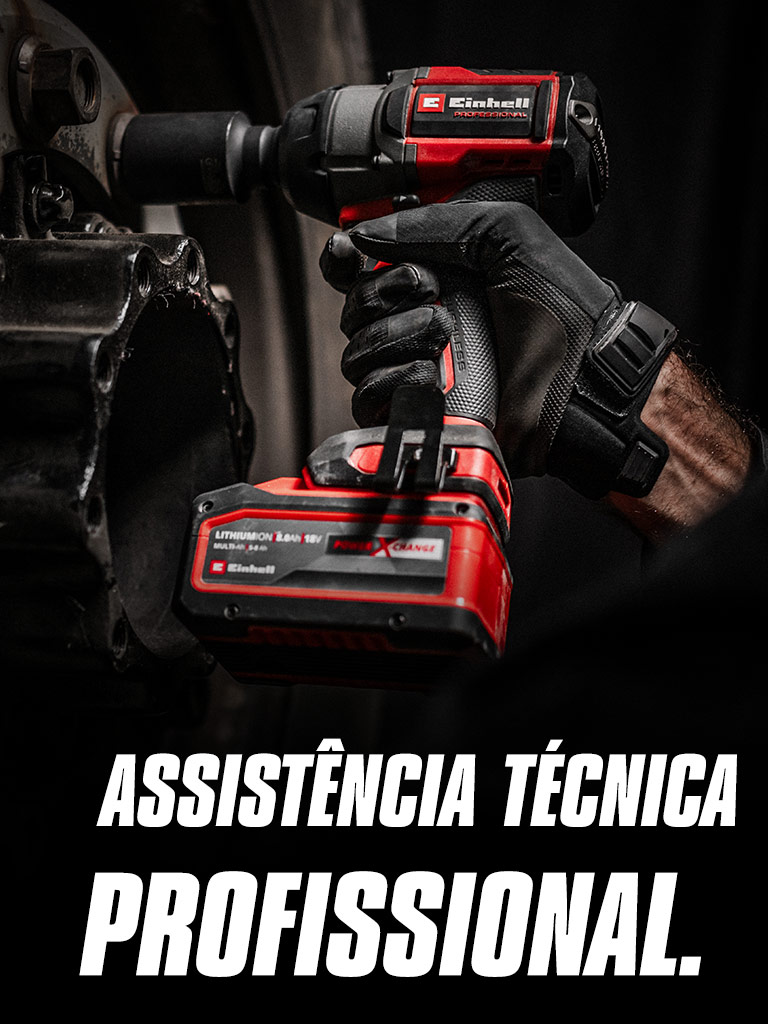 Close-up of a red cordless impact wrench being used on a wheel, with the text "Professional Services".