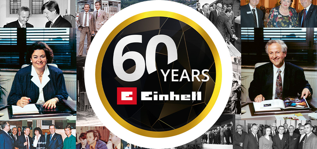 60 years Einhell keyvisual - With Josef and Gisela Thannhuber