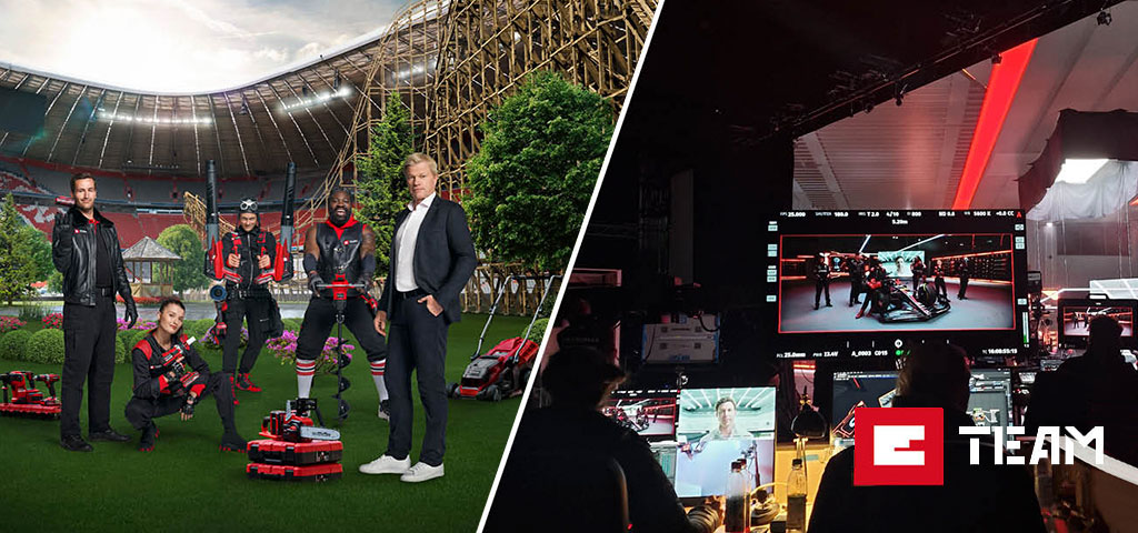 The e team and their partners