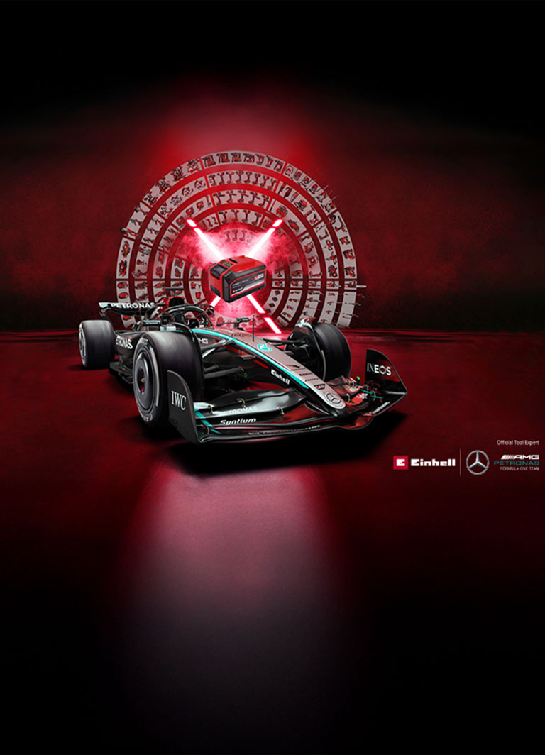 Partnership between Einhell and Mercedes