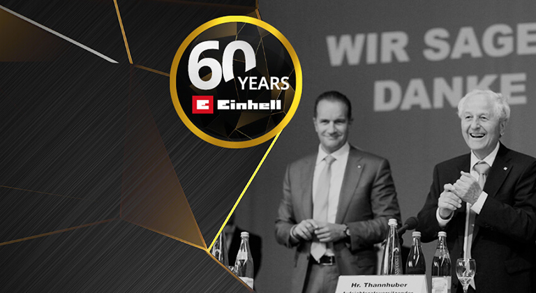 Josef Thannhuber and Andreas Kroiss at the 60 years of Einhell celebration. 
