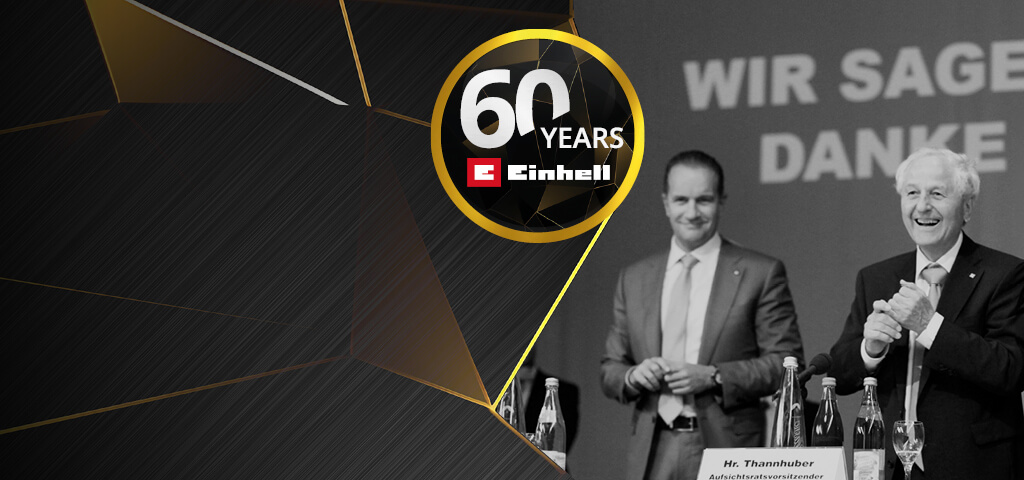 Josef Thannhuber and Andreas Kroiss at the 60 years of Einhell celebration. 